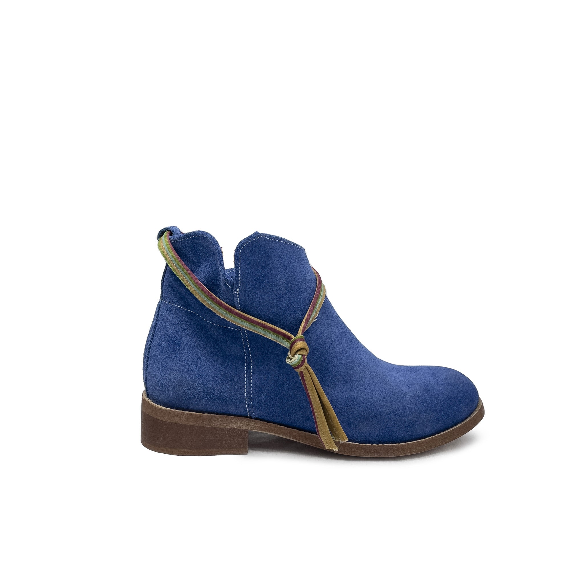 CATANIA Stiefelette aus echtem Wildleder Jeans mit Spitze