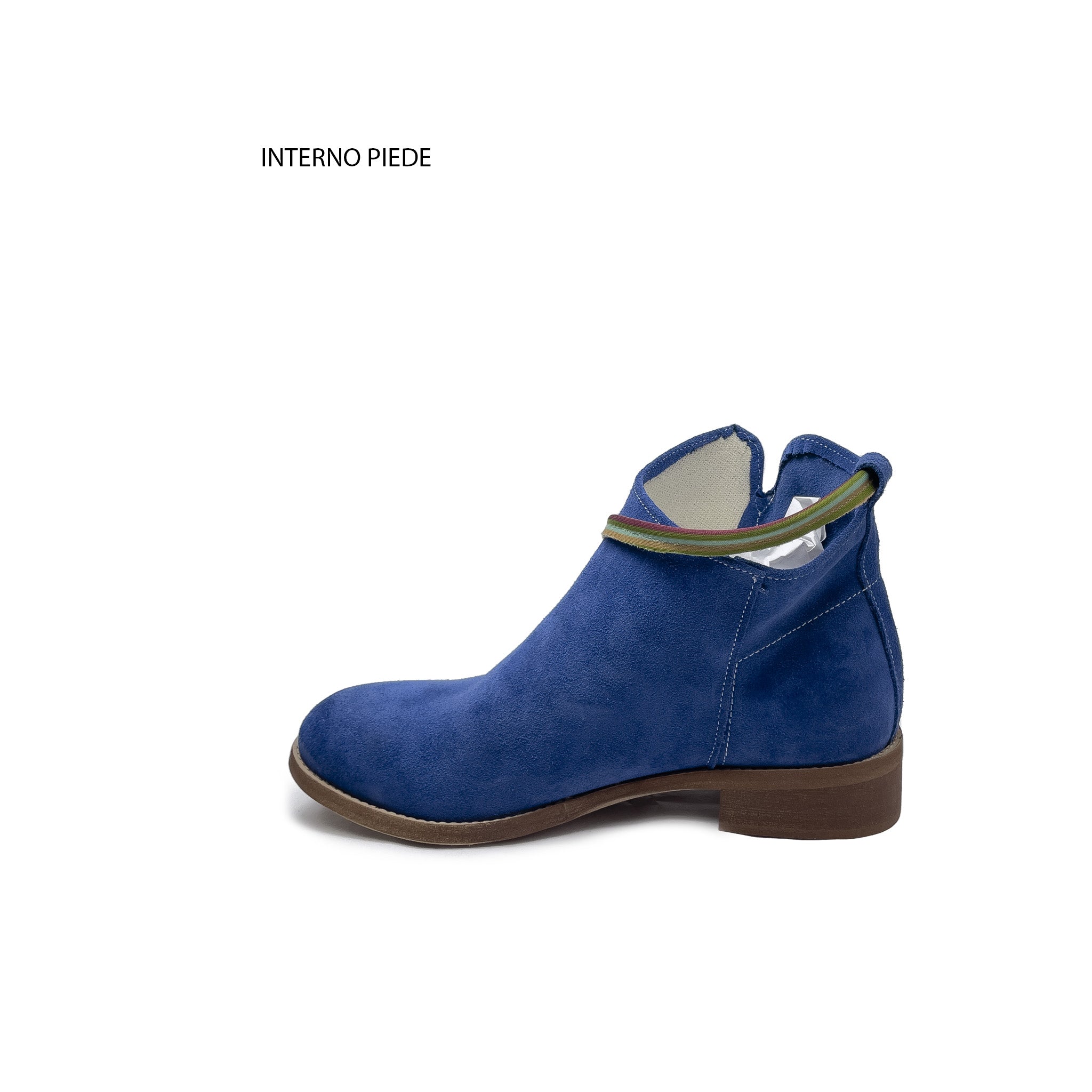 CATANIA Stiefelette aus echtem Wildleder Jeans mit Spitze