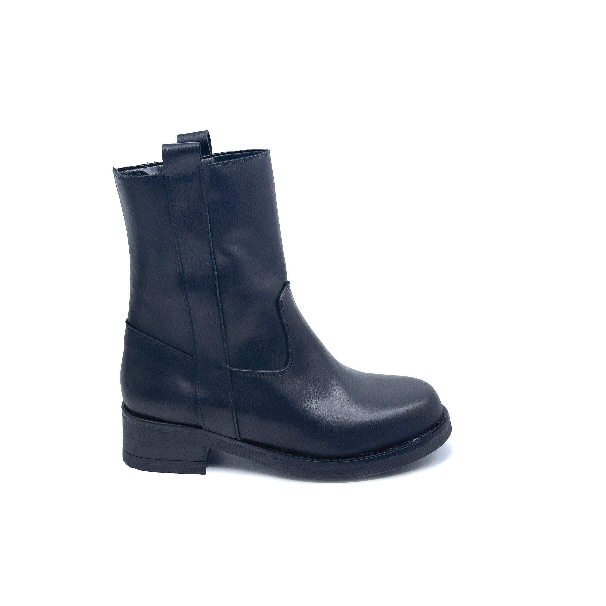 LINE Stivaletto donna in Vera Pelle Nero
