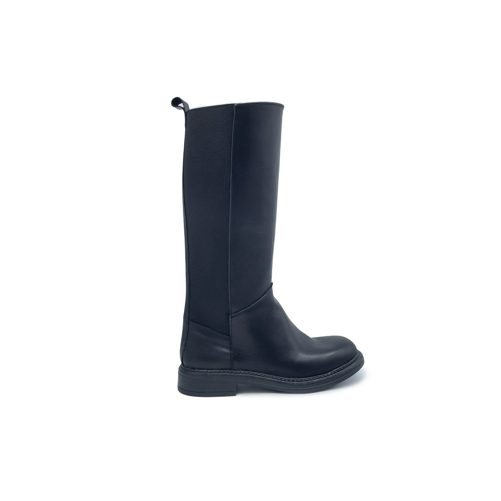 VERONICA Stivale con elastico Vera Pelle Nero