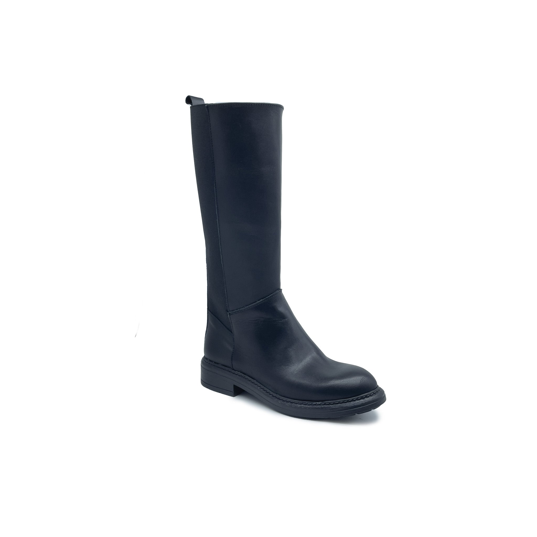 VERONICA Stivale con elastico Vera Pelle Nero