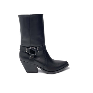 Botte IBIZA en Cuir Véritable Noir