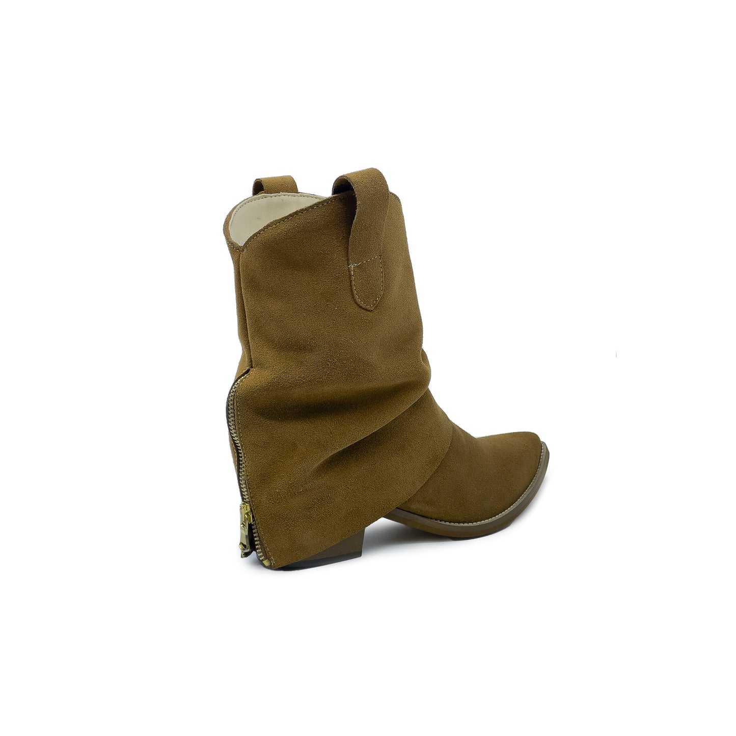 LOVE Stiefelette mit Absatz aus WILDLEDER