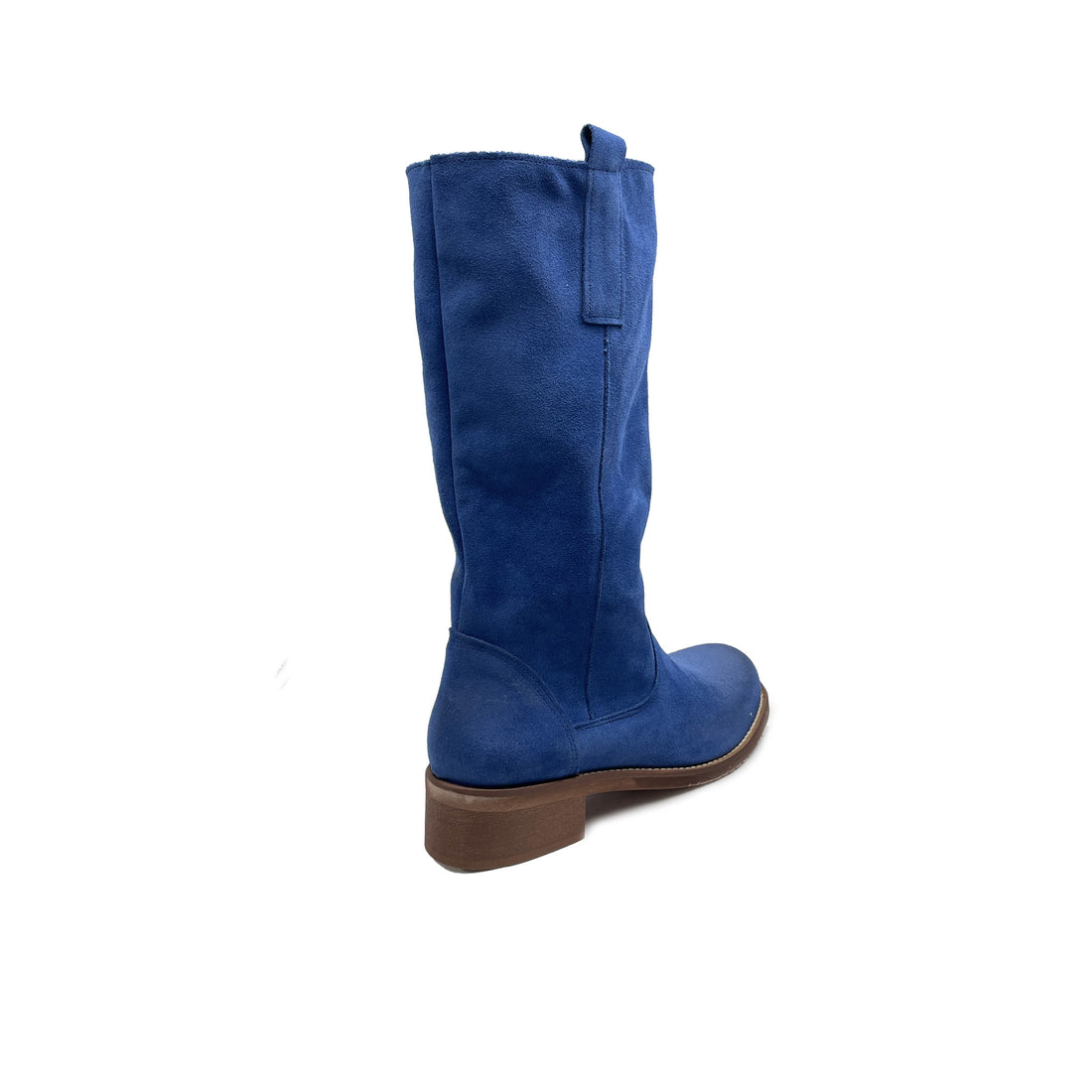 PARMA Stiefel aus BLAUEM WILDLEDER