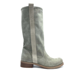 Botte POMPEI en Daim Beige et Nubuck