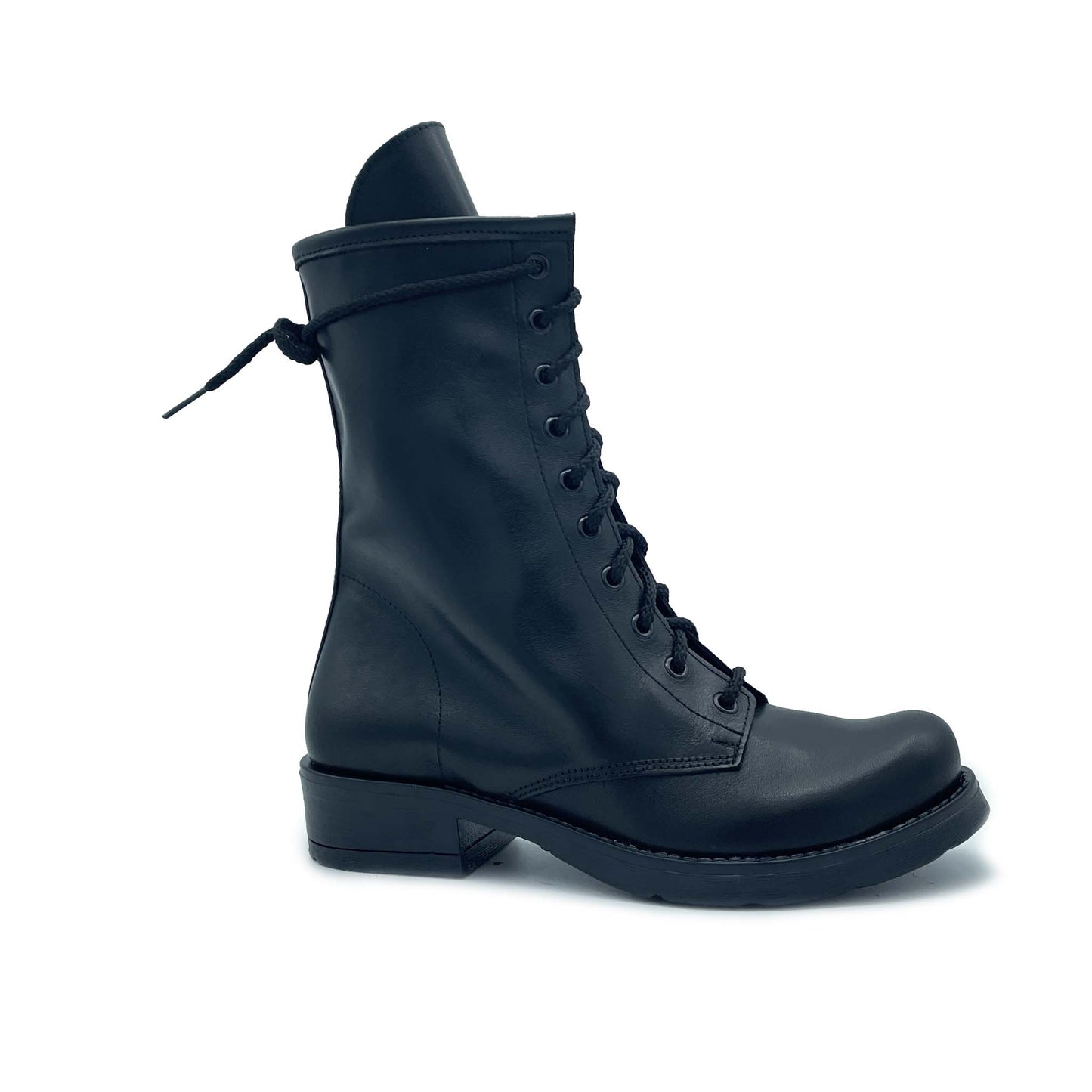 Bottes amphibies TATA en cuir véritable noir