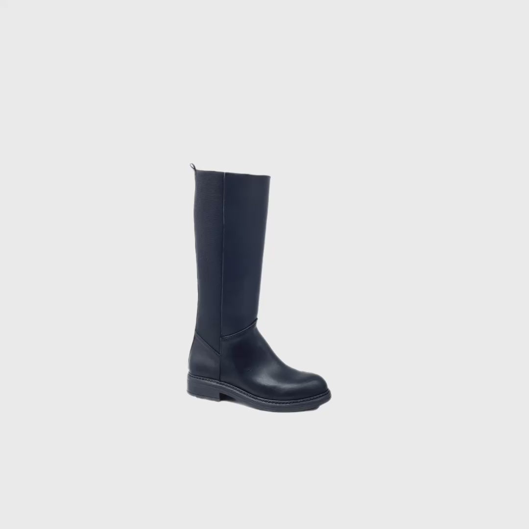 VERONICA Stivale con elastico Vera Pelle Nero