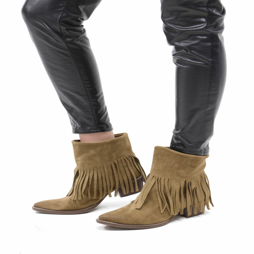 GRISELLE Texan Camperos Fransen aus WILDLEDER